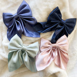 Satin hair bows