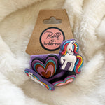 Unicorn love hair ties
