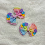 Flower Power Bows - Neon