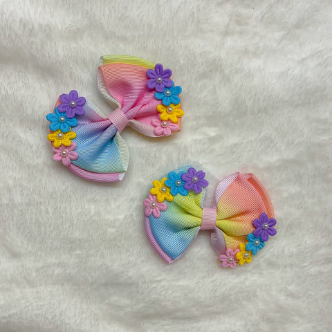 Flower Power Bows - Neon