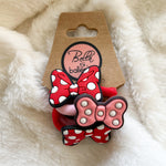Minnie bow hair ties
