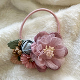 Boho floral hair tie