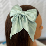Satin hair bows