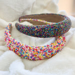 Chunky confetti headband ￼