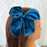 Velvet hair bows