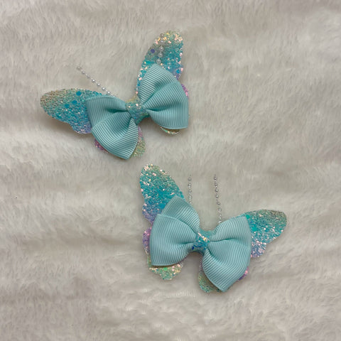 Celestial Sky Butterfly Hair Bows