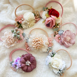 Boho floral hair tie