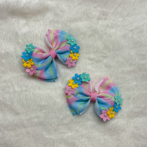 Flower Power Bows - Pastel