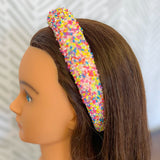 Chunky confetti headband ￼