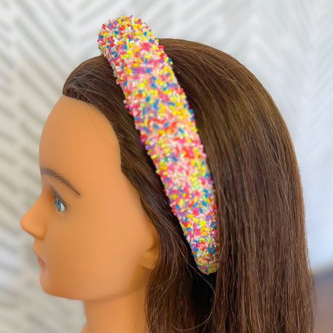 Chunky confetti headband ￼