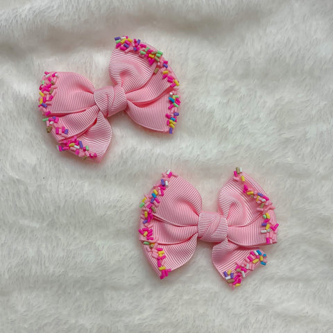 Strawberry Sundae Bows