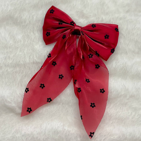 Sheer Showers Bow - Scarlet
