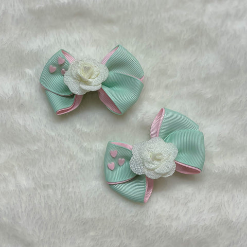 Strawberry Mint Rose Bow