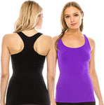 Kurve Tank Black and Neon Purple Set